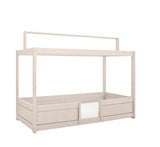 4-IN-1 Tent Bed for Kids in Whitewash, made of solid wood by Lifetime Kidsrooms - Huckleberry Kids Rooms