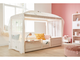 4-IN-1 Kids Bed with Fairy Dust Bedding and Canopy, for Girls Room, sold by Huckleberry Kids Rooms