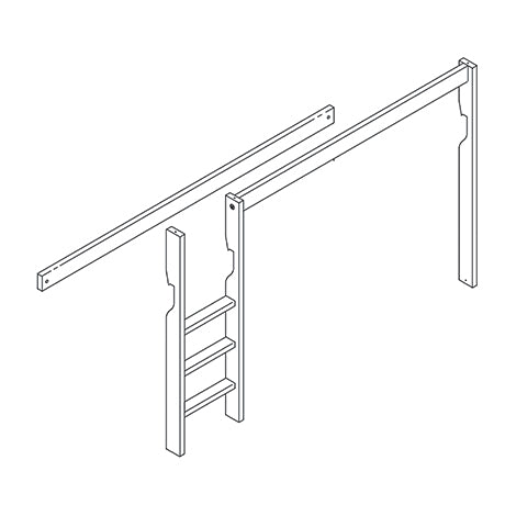 630 - LADDER & PARTS FOR BUNK BED 4630