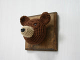 Crochet Taxidermy, Brown Bear - Huckleberry Kids Rooms