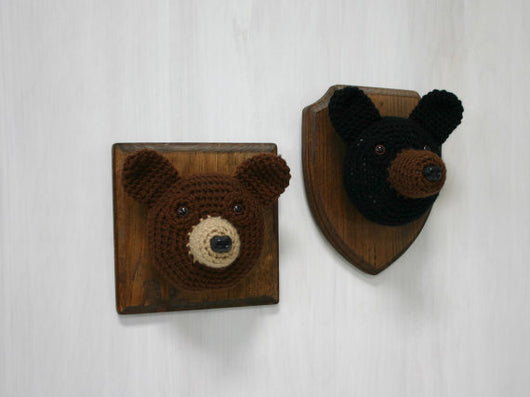 Crochet Taxidermy - Black Bear