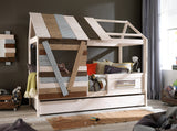 Treehouse Cabin Bed with Trundle Bed - Huckleberry Kids Rooms