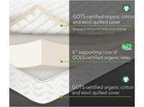 Certified Organic Latex Mattress for Kids - cross-section view - Huckleberry Kids Rooms