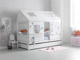 Silversparkle-Low-Kids-Cottage-Bed-in-white-girls-room-organic-non-toxic-solid-wood-by-Lifetime-Kidsrooms-sold-by-Huckleberry-Kids-Rooms