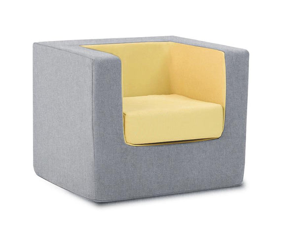 Cubino-kids-chair-in-grey-and-yellow-Huckleberry-kids-rooms