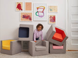 Cubino-kids-chairs-with-yellow-navy-pink-orange-and-grey-lifestyle-Huckleberry-kids-rooms